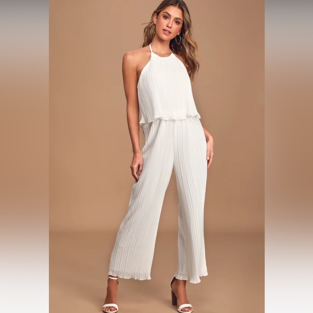 Lulus pleated jumpsuit